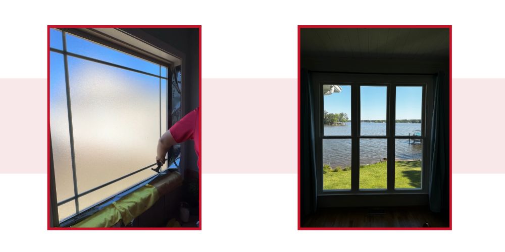 2 images showing in home window tinting